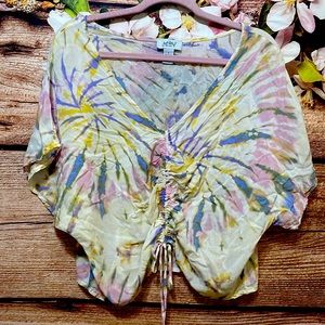 Just Polly New York beach vacation crop top